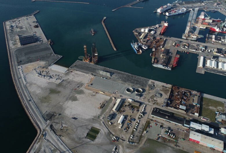 Havnen set oppefra
