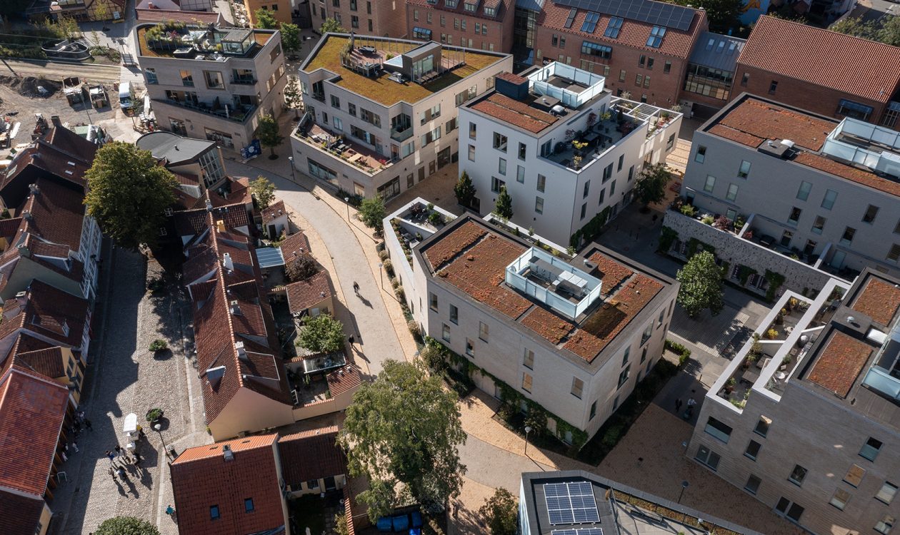 Luftfoto af Thomas B. Thriges Gade