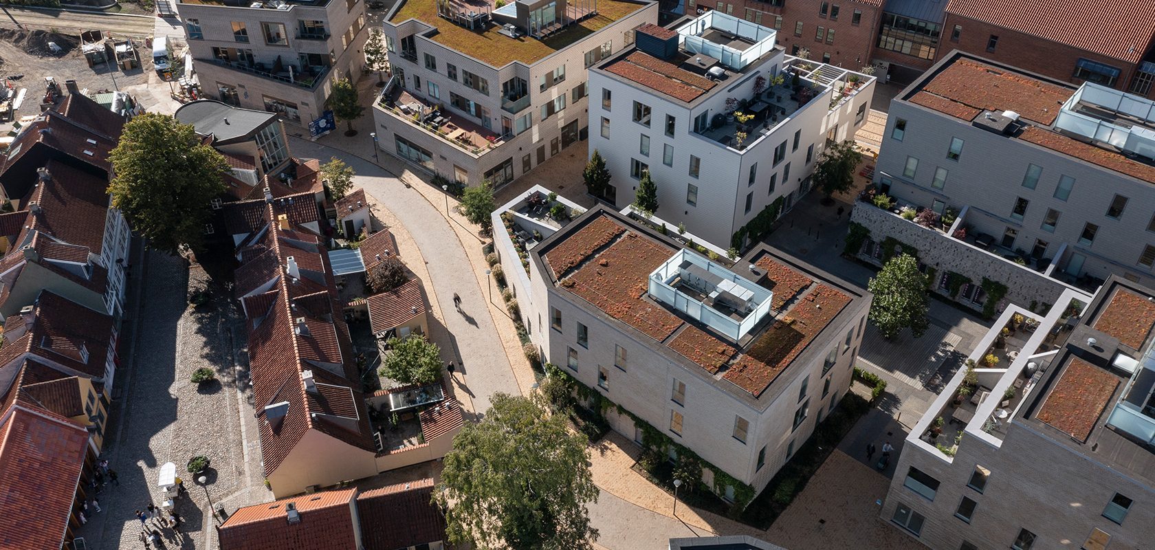 Luftfoto af Thomas B. Thriges Gade