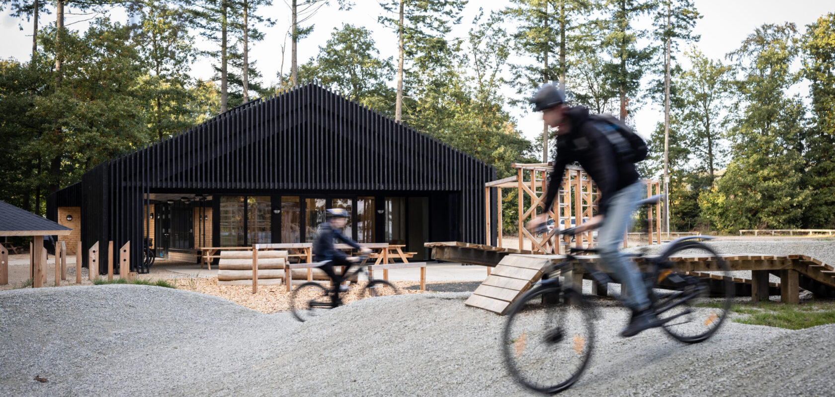 Cyklister ved Silkeborg Trailcenter