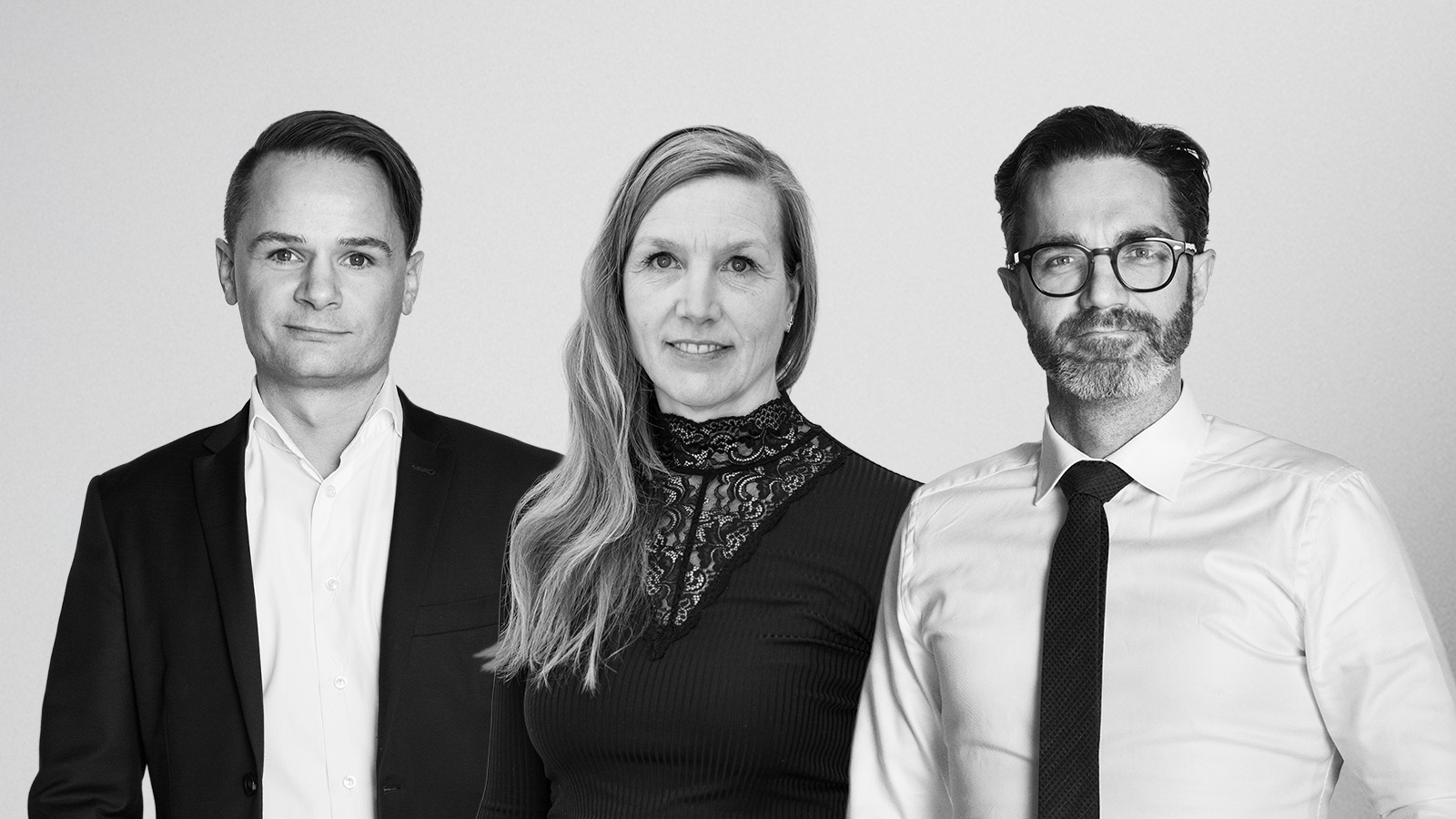 Jimmy Bloch Sørensen (t.v.), Louise Skytte Clausen og Tore Lucht (t.h.) indtræder i Sweco Danmarks øverste ledelse.