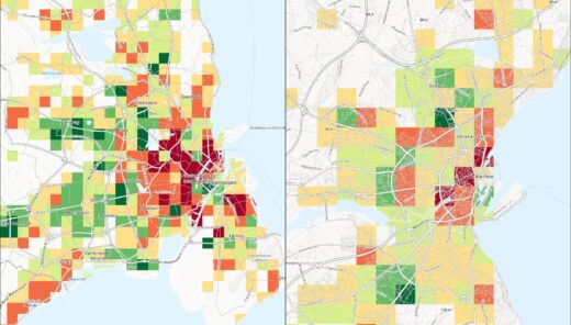 Oversigt over København og Aarhus ift. at tætbefolkede byområder mangle beskyttelsesrum